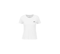 ALPHA INDUSTRIES Basic T Small Logo Camiseta, Blanco (White-09), L Mujer