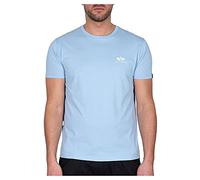ALPHA INDUSTRIES Basic T Small Logo Camiseta, Light Blue, XL para Hombre