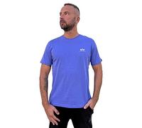 ALPHA INDUSTRIES Basic T Small Logo Camiseta, Morado (Electric Violet), L Unisex Adulto