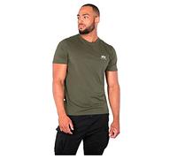ALPHA INDUSTRIES Basic T Small Logo Camiseta, Verde (Dark Olive-142), XL para Hombre