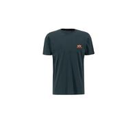 ALPHA INDUSTRIES Basic T Small Logo Camiseta, Verde (Dark Petrol-353), S para Hombre