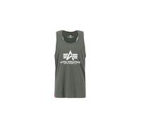 Alpha Industries Basic BB Big Logo Tank Camisetas de tirantes Talla XL - Verde