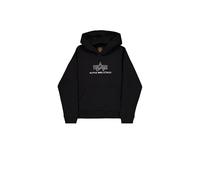 Alpha Industries Basic TPU Hoodie para Hombre Black/Chrome XS