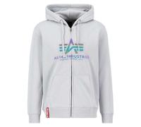 Alpha Industries Basic Zip Sudadera con Capucha para Hombre Pastel Grey