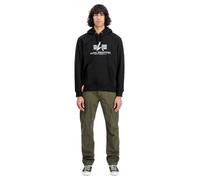 Alpha Industries Básico Sudadera con capucha Negro 3XL hombres