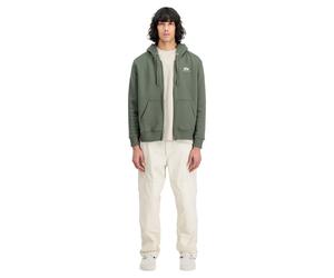 Alpha Industries Básico Sudadera con cremallera Oliva 2XL hombres verde