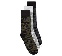 ALPHA INDUSTRIES Calcetines para hombre Graphic Aop Socks 3 Pack de calcetines para hombre (3 unidades)