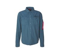 ALPHA INDUSTRIES Camisa 'Air Force' azul paloma / negro L azul paloma / negro
