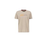 Alpha Industries Alpha Label T-Shirt Camisetas Talla M - Beige