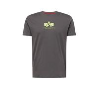 Alpha Industries Camiseta Basic T ML para Hombre, Vintage Grey, XL