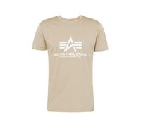 ALPHA INDUSTRIES Camiseta arena / blanco, Talla S
