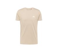ALPHA INDUSTRIES Camiseta arena / blanco, Talla XS