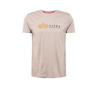 Alpha Industries Alpha Label T-Shirt Camisetas Talla M - Beige