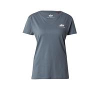 ALPHA INDUSTRIES Camiseta azul ahumado / blanco M azul ahumado / blanco