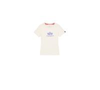 Alpha Industries New Basic Big Logo T-Shirt Camisetas Talla XS - Blanco