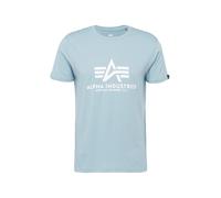 ALPHA INDUSTRIES Camiseta azul claro / blanco, Talla XXL