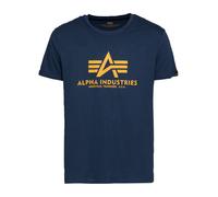 ALPHA INDUSTRIES Basic Camiseta, Azul (New Navy-435), S para Hombre