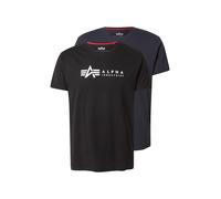 ALPHA INDUSTRIES Camiseta azul oscuro / negro XL EUR