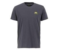 Alpha Industries Camiseta Backprint para Hombre, Vintage Grey, M
