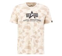 Alpha Industries Basic Big Logo Camo T-Shirt Camisetas Talla S - Camuflaje Beige