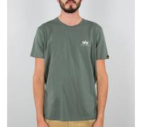 Alpha Industries Camiseta Basic T Logo Pequeña / Unisex Vintage Verde L