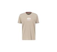 Alpha Industries Camiseta Basic T ML para Hombre, Vintage Sand, L