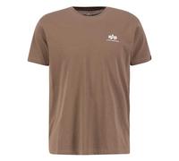Alpha Industries Camiseta Basic T Pequeño Logo para Hombre, Taupe, M