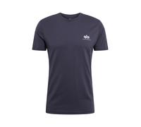 ALPHA INDUSTRIES Camiseta 'Basic T Small Logo' azul oscuro L azul oscuro