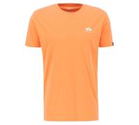 Alpha Industries Camiseta Basic T Small Logo para Hombre, Tangerine, XL
