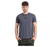 ALPHA INDUSTRIES Basic T ML Camiseta, greyblack/Black, L para Hombre