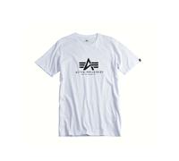 Alpha Industries Basic Big Logo T-Shirt Camisetas Talla S - Blanco