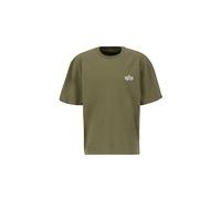 ALPHA INDUSTRIES Camiseta caqui / rojo sangre / blanco, Talla M