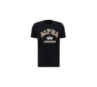 ALPHA INDUSTRIES Camiseta 'College Camo' verde / naranja / negro / blanco, Talla S