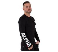 Alpha Industries Camiseta de Manga Larga Basic T para Hombre Vintage Grey
