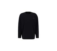Alpha Industries Alpha Essentials Rubber Logo Longsleeve Sweats & Hoodies Talla L - Negro
