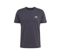 ALPHA INDUSTRIES Camiseta gris oscuro / blanco M gris oscuro / blanco