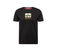 Alpha Industries Satin Logo T-Shirt Camisetas Talla XL - Negro