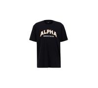 ALPHA INDUSTRIES Camiseta mandarina / negro / blanco L mandarina / negro / blanco