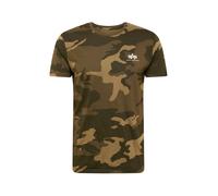 ALPHA INDUSTRIES Camiseta marrón claro / caqui / oliva / blanco Hombre ALPHA INDUSTRIES S marrón claro / caqui / oliva / blanco