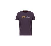 Alpha Industries Alpha Label T-Shirt Camisetas Talla S - Ciruela