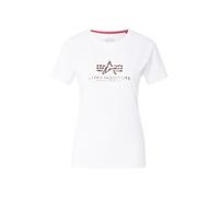 Alpha Industries Basic Big Logo Mirror Leo T-Shirt Camisetas Talla M - Blanco