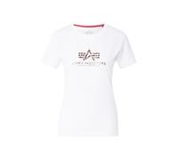 Alpha Industries Basic Big Logo Mirror Leo T-Shirt Camisetas Talla XS - Blanco