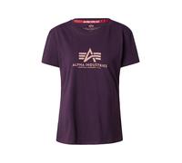Alpha Industries New Basic Big Logo T-Shirt Camisetas Talla S - Ciruela