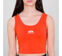 Alpha Industries Camiseta mujer Basic Crop-Tank SL Mujer Atomic Rojo M