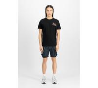 ALPHA INDUSTRIES Camiseta 'Naval' piel / amarillo pastel / malva / negro M EUR