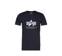 ALPHA INDUSTRIES Camiseta navy / blanco, Talla L