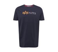 Alpha Industries Alpha Label T-Shirt Camisetas Talla S - Azul