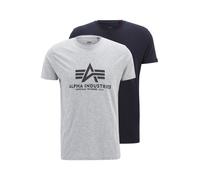 ALPHA INDUSTRIES Camiseta navy / gris / gris moteado XXL navy / gris / gris moteado
