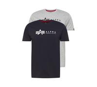 ALPHA INDUSTRIES Camiseta navy / gris moteado / negro / blanco XL navy / gris moteado / negro / blanco