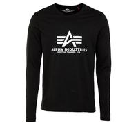 Alpha Industries Basic T - LS 03-Black Hombre Talla L